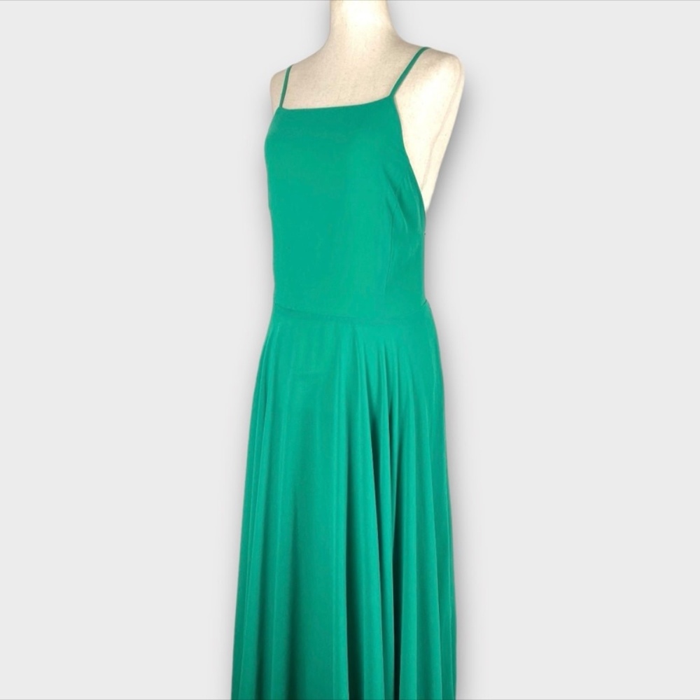 Lulu's Teal Green Strappy Open-Back Maxi Dress - Picture 3 of 9